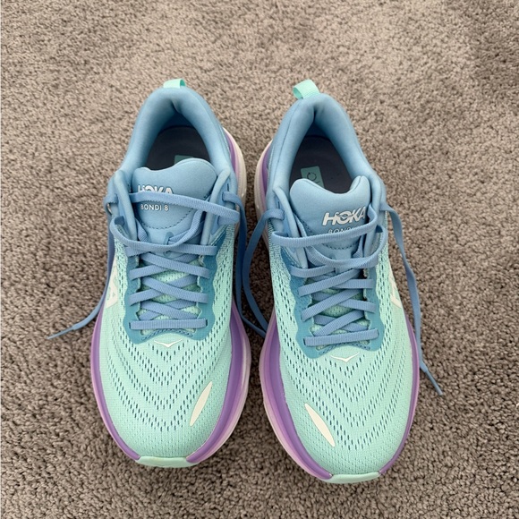 Hoka Women's Bondi 8 - Airy Blue/Sunlit Ocean - Picture 3 of 9